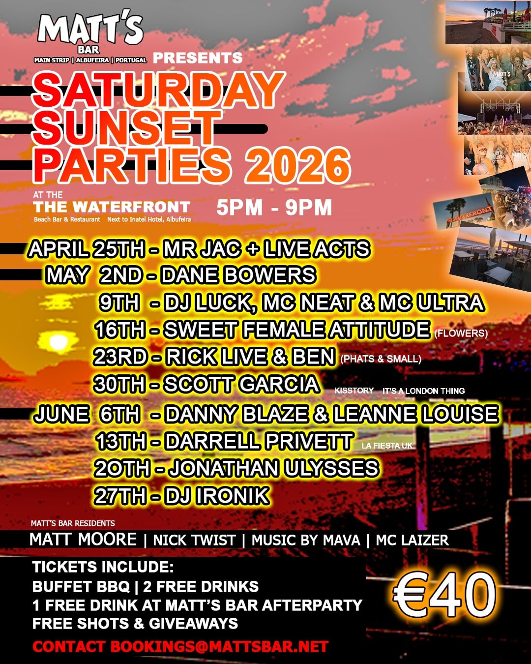 Saturday Sunset Parties